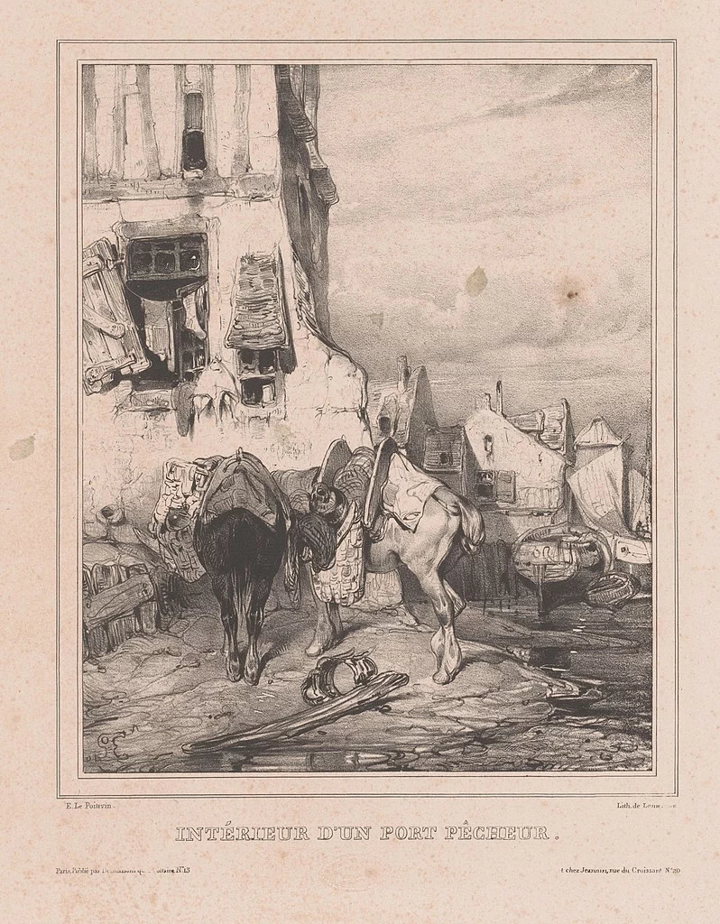 Interno di un porto di pesca, 1832 - 1835, Rijksmuseum, Amsterdam